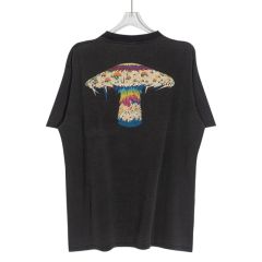 Saint mushrooms washed tee black