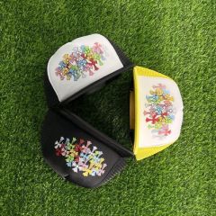 Chr0me  hearts colorful cross cap