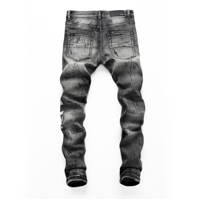 #8391 Amiri Indigo Denim Gray Jeans Reps Replica Ninjahype Dhgate ...