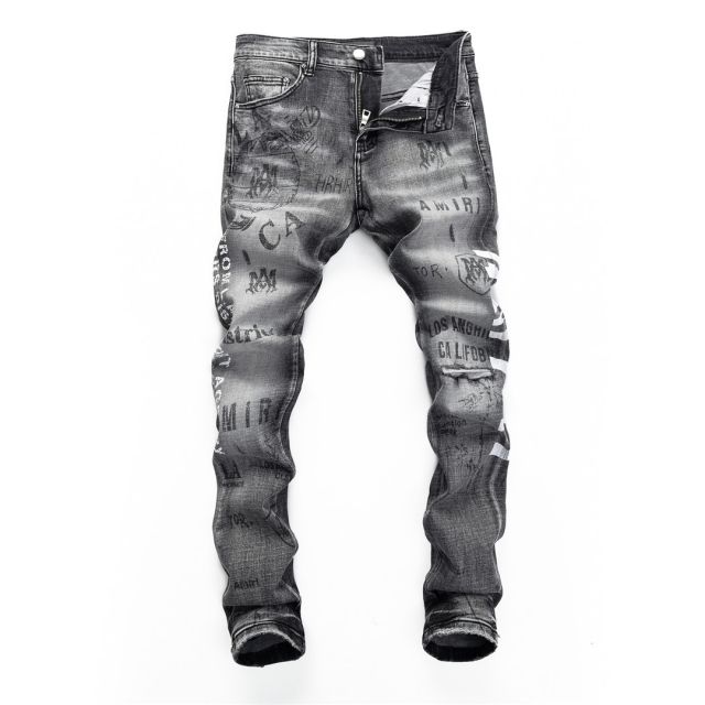 #8391 Amiri Indigo Denim Gray Jeans Reps Replica Ninjahype Dhgate ...