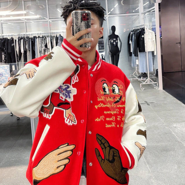 Saint Michael Varsity Jacket Red