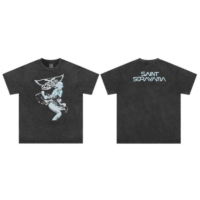 Saint Michael Robot Woman Tee Black