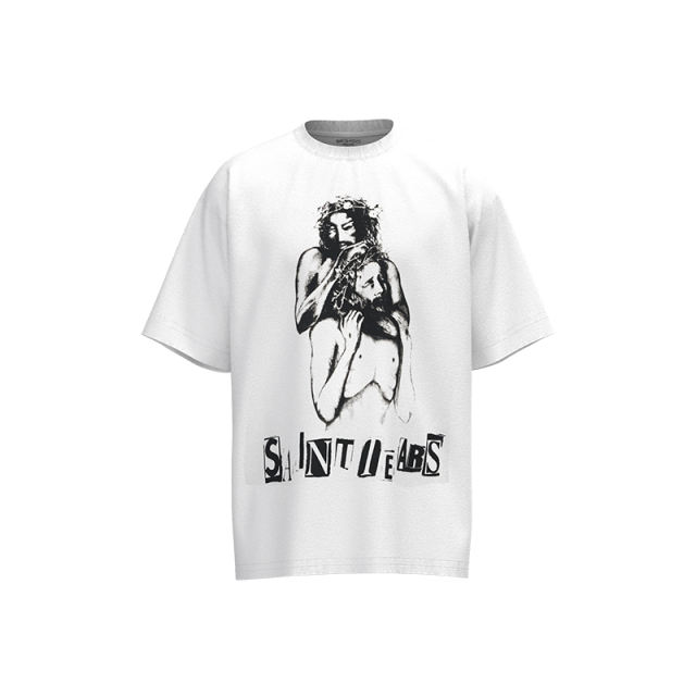 Saint Michael God Tee White