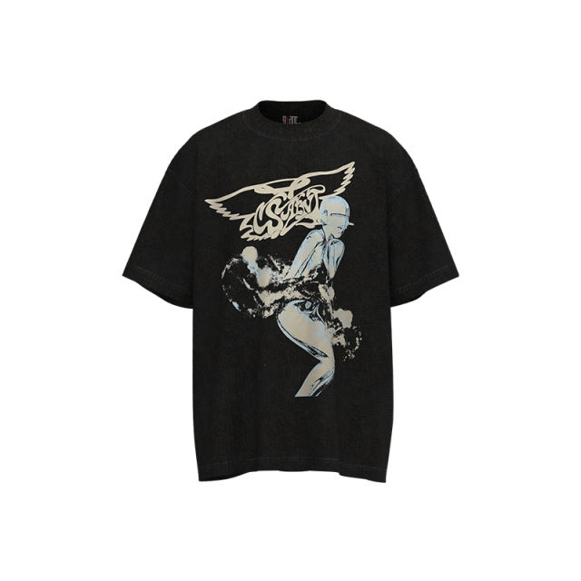 Saint Michael Robot Woman Tee Black