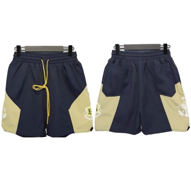 Rhude coconut trees print shorts green