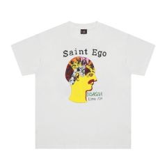 Saint Michael brain print tee white