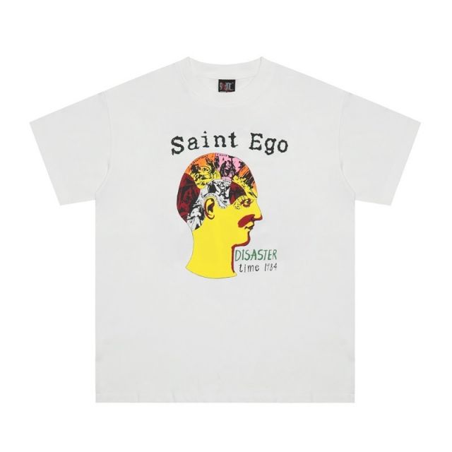 Saint Michael brain print tee white