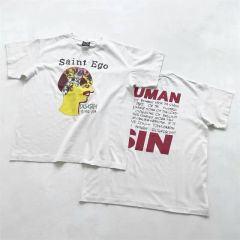 Saint Michael brain print tee white