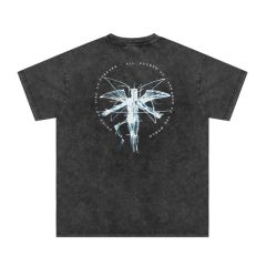 Marilyn Manson angel print washed tee black