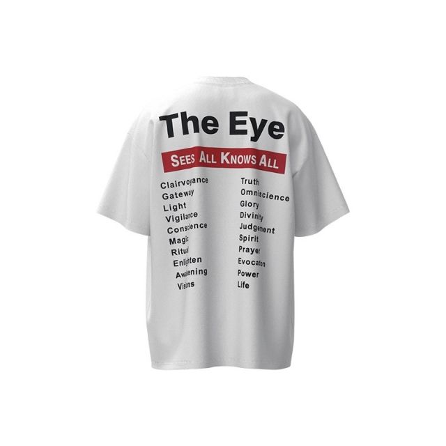 Saint Michael space eye tee white