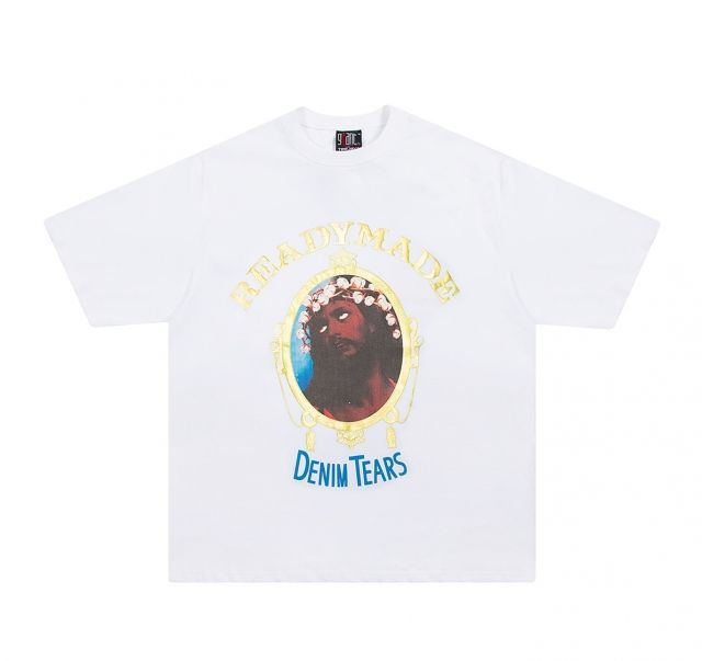 Saint Michael cotton head tee white