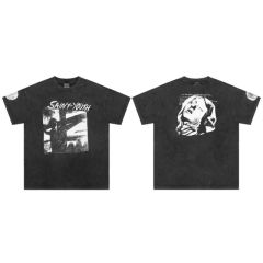 Saint Michael mx6 washed tee black