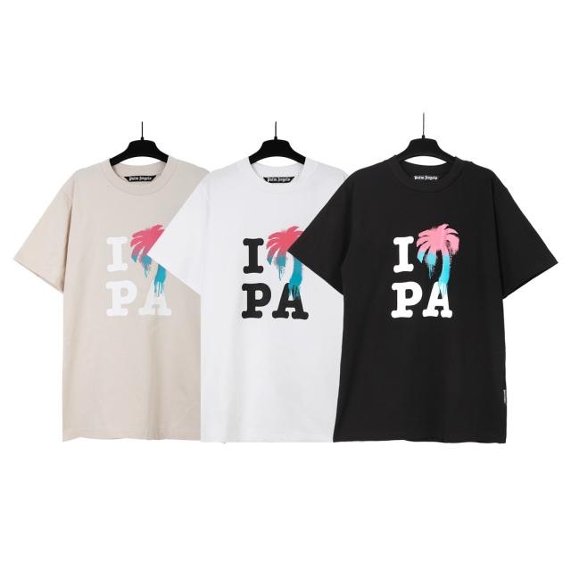 Palm Angels 'I Love PA' T-Shirt White Beige Black