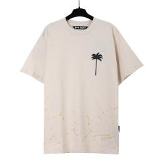 Palm Angels Small Plam Tree Logo T-Shirt Beige