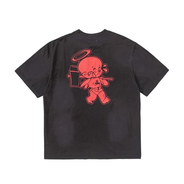 Saint Michael denim tears washed tee