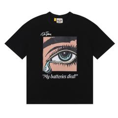 Gallery Dept eyes print tee black beige