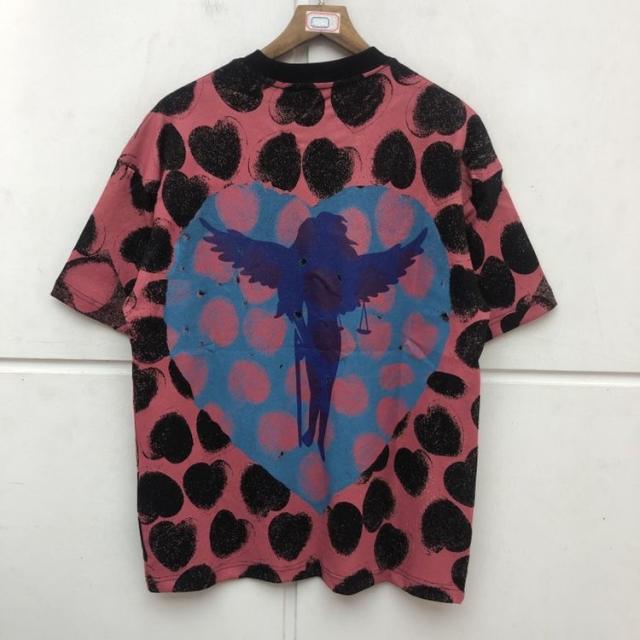 Saint Michael full of hearts print tee