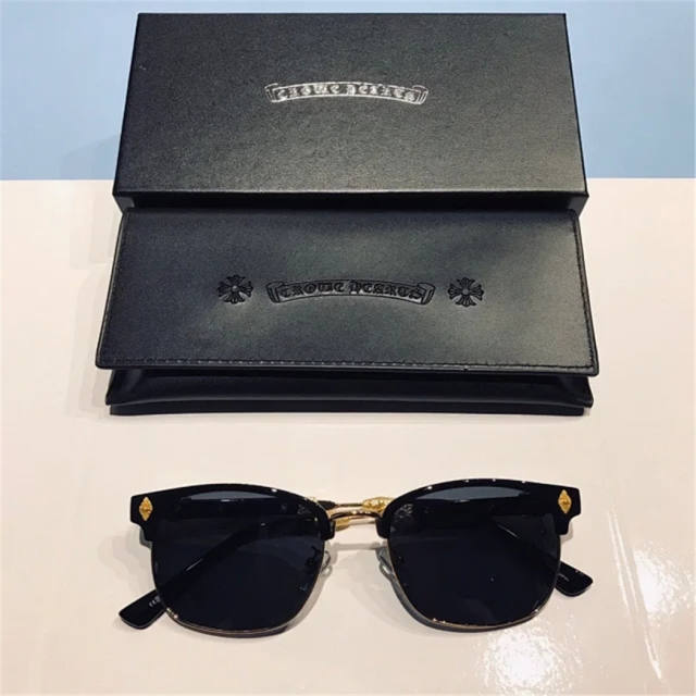 Chr0me Hearts Glasses Gold Black