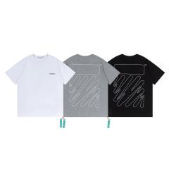 Off White Line T-Shirt White Black Gray