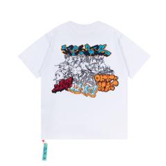 Off White Blow Graffiti T-Shirt Black White