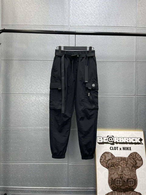 Stone Island Waterproof Nylon Pants Black Gray
