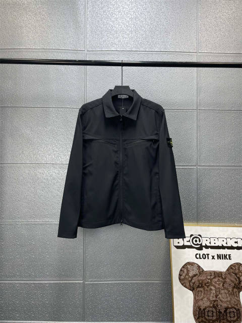 Stone Island Soft Shell Jacket Black Gray