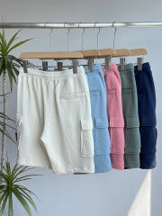 Stone Island Cotton Pocket Shorts (Beige/Blue/Pink/Green/Navy Blue)