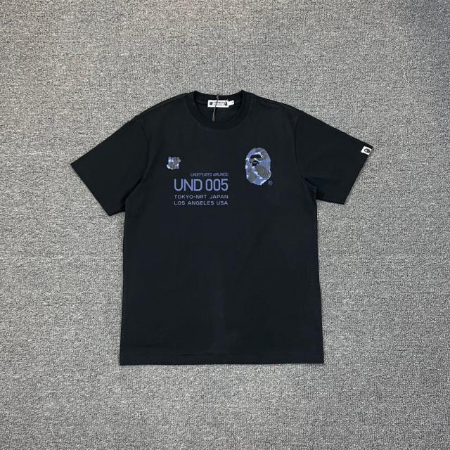 1:1 Quality Bape x Undefeated Airplane Shirt Black White