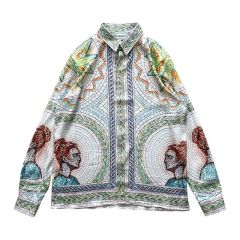 Casablanca Beautiful Jade Women Silk Shirt