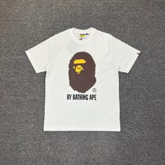 1:1 Quality Bape Brown Classic Ape Big Ape Logo T-Shirt Black White