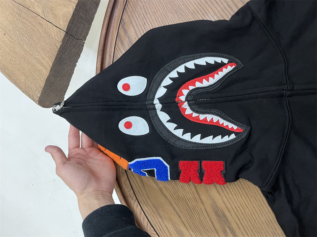 BAPE Shark Full Zip Hoodie (SS22) Black