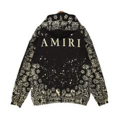 Bandana Hoodie Black Beige Brown