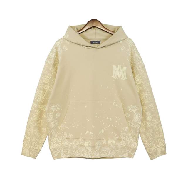 Bandana Hoodie Black Beige Brown