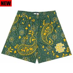 Eric Emanuel EE Banada Logo Shorts Green Purple