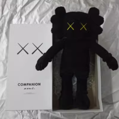 MAND KAWS holiday hong kong limited plush doll black brown grey