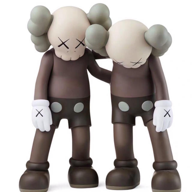 MAND KAWS AlONE THE WAY FIGURES BLACK/BROWN/GREY