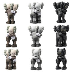 MAND KAWS together figures black grey brown