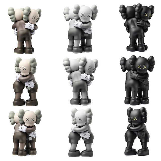 MAND KAWS together figures black grey brown