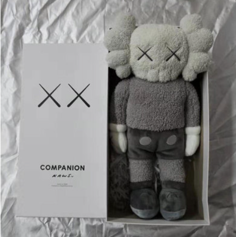 MAND KAWS holiday hong kong limited plush doll black brown grey