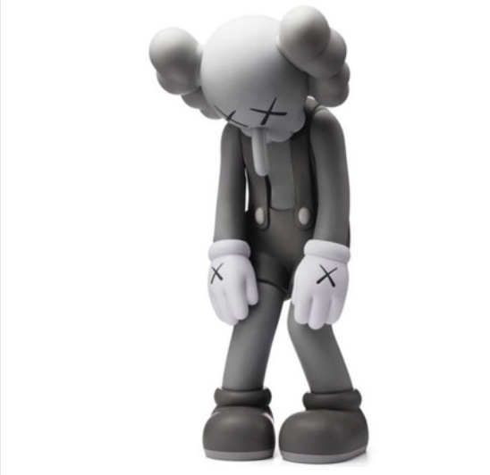 Kaws mand kaws small lie figures black grey brown