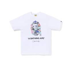 Bape A Bathing Ape Colorful Ape T-Shirts Black White
