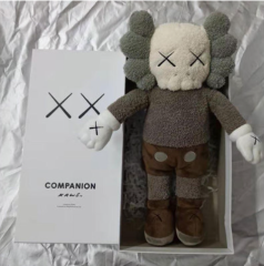 MAND KAWS holiday hong kong limited plush doll black brown grey