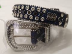 b.b. Simon bb Aqua Crystal Khayyam Belt