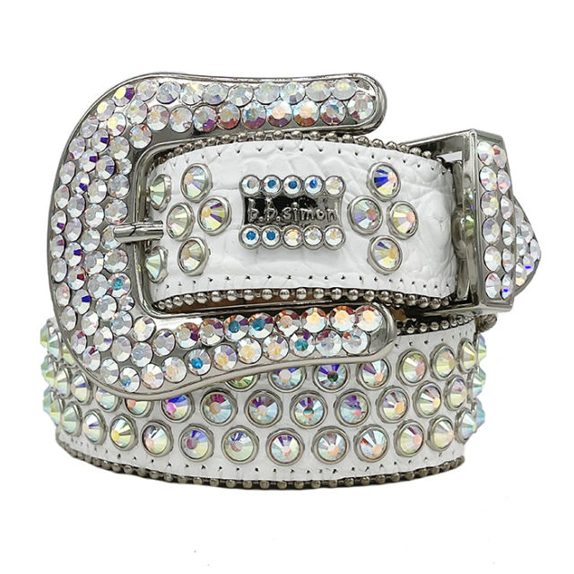 b.b. Simon bb Aqua Crystal Khayyam Belt