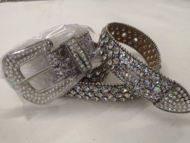 b.b. Simon bb Aqua Crystal Khayyam Belt