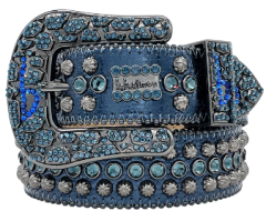 b.b. Simon bb Aqua Crystal Belt