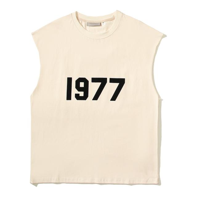 Fear of God Fog Essentials 1977 Tank Top Beige Black Gray