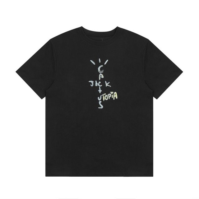 Travis Scott cactus jack tee brown black