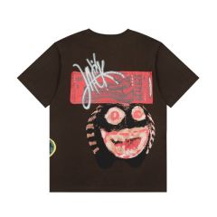 Travis Scott cactus jack never backward tee brown