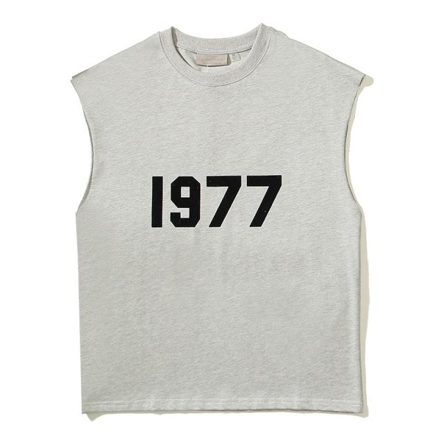 Fear of God Fog Essentials 1977 Tank Top Beige Black Gray